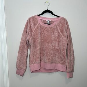 Alaini Intimates Fuzzy Pink Pajama Top